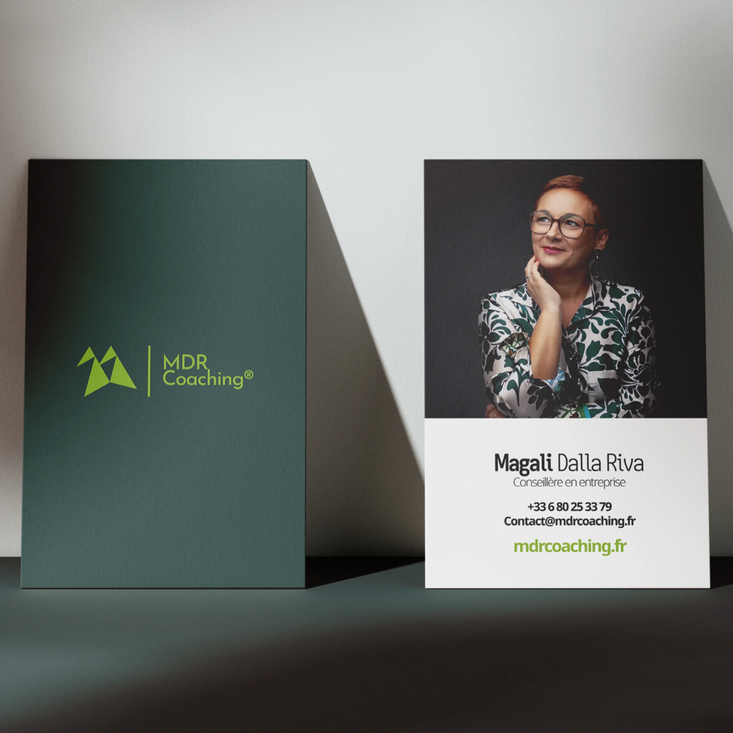 Carte de visite crée par Kyoru pour MDR Coaching Pack Nouvel Entrepreneur